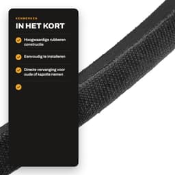 Dailygoods- Grasmaaierdekriem Gemodificeerd - Hoogwaardig Rubber - Betrouwbaar Accessoire - Geschikt voor LA105/LA110/LA115 - Eenvoudig te Installeren - Corrosiebestendig - Maaierriem — thumbnail 2