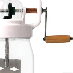 Handmixer Keuken - Botermaker Roermachine - Zelf Boter Maken - Handmatige Bediening - 1500 ml Kom - Transparant — thumbnail 2