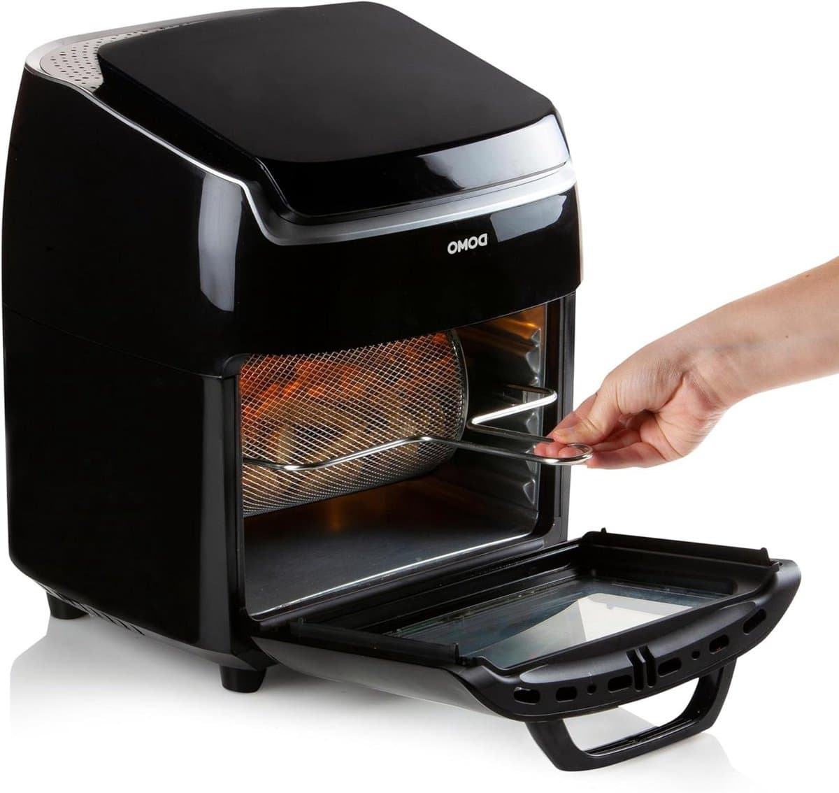 DOMO DO534FR Friteuse met display, timerfunctie, zwart — afbeelding 1