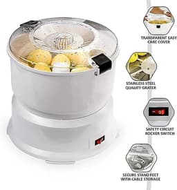 Elektrische Aardappelschiller - Groente Fruit Schillen - Snel Keukenwerk - Automatische Bediening - 1 kg Capaciteit - Zwart — thumbnail 5