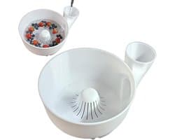 Draaiende Kom - Fruit en Groente - Keuken Hygiëne - 4-in-1 Ontwerp - Compact Formaat - Wit