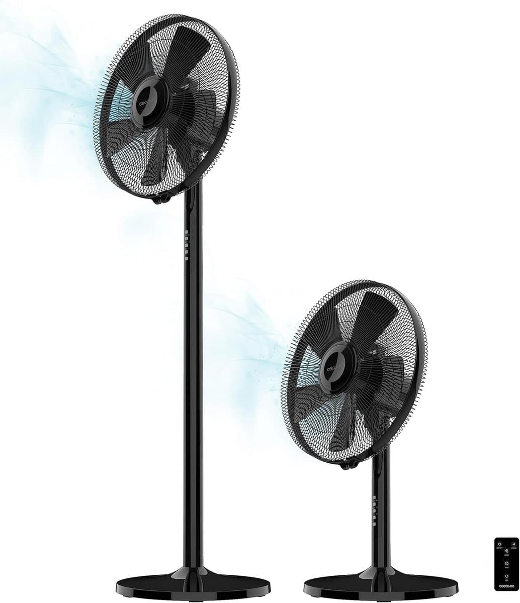Industriële Ventilator - Staande Ventilator - Ruimte Koeling - Koperen Motor - 40 cm Diameter - Zwart — afbeelding 1