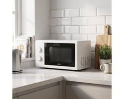 Magnetron met draaiplateau - Keukenapparaat - Eten opwarmen - Gelijkmatige verwarming - 20 Liter - Wit