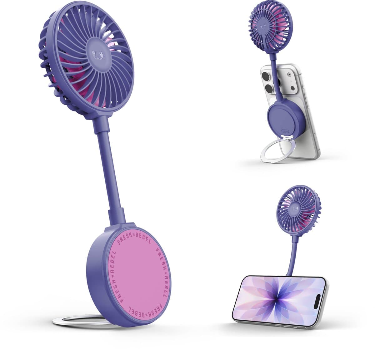 Fresh 'n Rebel Magnetic Fan - Vivid Violet — afbeelding 1