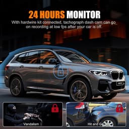 Dashcam Auto - Autocamera Opname - Verkeersveiligheid Verbeteren - 170 Graden Groothoek - 32GB Kaart - Zwart — thumbnail 3