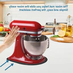 Keukenmachine Onderlegger - Mixer Accessoire - Apparaten Verplaatsen - Krasvrij Werkblad - 34 x 21cm - Zwart — thumbnail 5