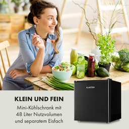 Compacte Koelkast - Kleine Koelkast Koelbox - Keuken Koelen Opslaan - VividArt Stickerbom Design - 70 Liter - Zwart — thumbnail 4