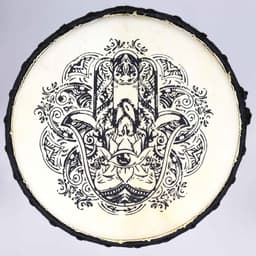 Handgemaakte Djembé-Trommel Met Brede Bovenkant - 50x22cm — thumbnail 2