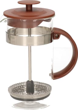 Cafetiere French Press koffiezetter - 350 ml - bamboe - Koffiezetapparaat voor verse koffie - 16 x 9 x 18 cm — thumbnail 1