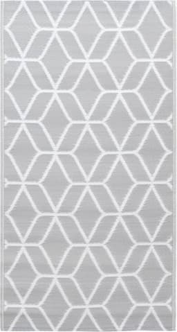 vidaXL - Buitenkleed - ARAKIL - 160x230 - cm - PP - grijs — thumbnail 1