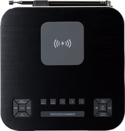 Lenco CR-650BK - Wekkerradio met DAB/FM - Bluetooth - Draadloos opladen - Zwart — thumbnail 2