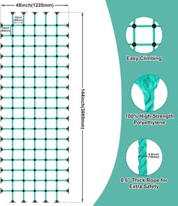 geitjes die Netto met Mount Basis voor 48" × 144" Houten Kaders beklimmen — thumbnail 4