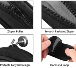 Universele zwarte neopreen hoofdbandhoes voor koptelefoons - gevoerde spons sleeve ter bescherming van de hoofdband — thumbnail 3