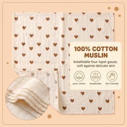3-delige set baby washandjes katoen - 22x23 cm zachte doeken voor baby's — thumbnail 4