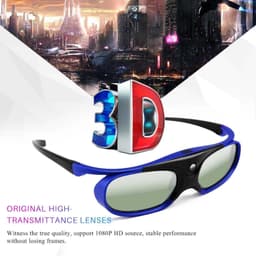 Oplaadbare 3D Actieve Shutterbril voor DLP Projectoren — thumbnail 2
