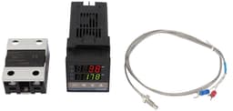 Temperatuurregelaar Digitale LED PID - Thermostaat - K-Thermoelement - Alarmfunctie - Max. 40 A SSR - AC 110-240 V — thumbnail 1