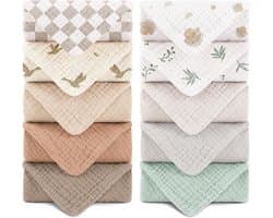 Muslin Spuugdoeken, 25x25 cm, 10 stuks