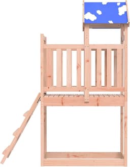Speeltoren voor de tuin van massief douglasiahout, klimtoren met accessoires, outdoor speelplaats voor kinderen, 52,5 x 110,5 x 215 cm — thumbnail 5