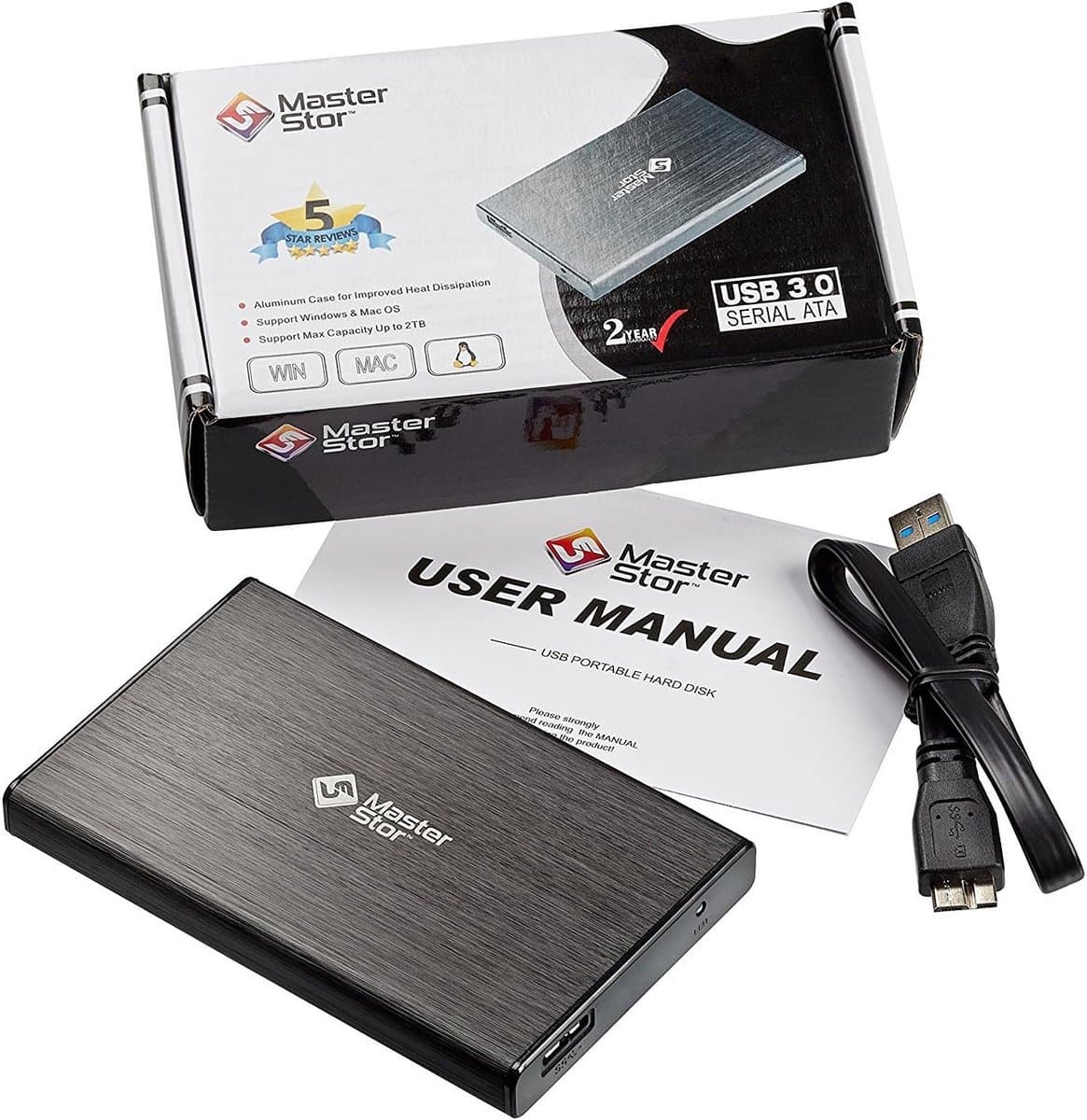 1TB Externe Harde Schijf USB 3.0 Compact en Supersnel Draagbaar Opslagapparaat voor Laptop en PC — afbeelding 1