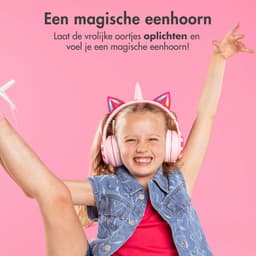 imoshion Kinder Koptelefoon Unicorn - Bluetooth en Decibelbegrenzer - Draadloze Koptelefoon Kinderen — thumbnail 2
