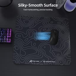 ATTACK SHARK CM05 Tempered Glass Gaming Mouse Pad - Glazen Muismat - Ultra-Smooth Surface - 9H Tempered Glass - 45*40CM - eSport Gaming Mousepad - Black Contour Line — thumbnail 4