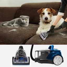 AG3200 Stofzuiger Zonder Zak – 900W Krachtige Vacuum Cleaner – Geschikt voor Dierenharen – Turboborstel voor Katten & Honden – Sterke Zuigkracht – Zakloos – 3L – HEPA-filter – Aurora Blue — thumbnail 3