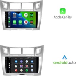 CarPlay autoradio geschikt voor Toyota Yaris | 2005 t/m 2012 | Android 13 | Draadloos Apple CarPlay & Android Auto | 2GB + 32GB | 8-Core | Davilon | 2025 model | 2005 2006 2007 2008 2009 2010 2011 2012 | Bluetooth & Wifi — thumbnail 2