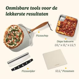 Cuisinart Pizza Oven voor binnen - Incl Complete pizza set - Houtgestookte Pizzaoven tot 30cm - 175ºC tot 400ºC - RVS — thumbnail 2