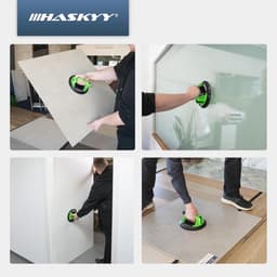 Professionele vacuümlifter voor glas en tegels - 200 kg zuignap met handvat — thumbnail 3