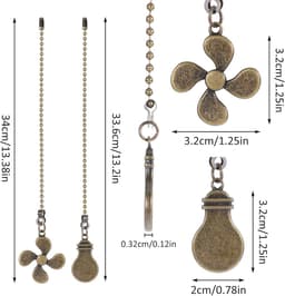 Metalen Ventilator Trekketting - Verlenging voor Plafondventilator - 30 cm — thumbnail 5