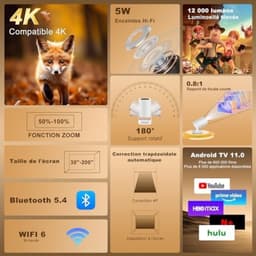 Compacte HD videoprojector met draadloze connectiviteit en Android — thumbnail 5