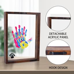 Allecta - Familiehandafdruk DIY Houten Handafdrukframe - Leuke Ouderscadeaus - Geboorte - Kinderen - Koppels - Vrienden - 6 Verfkleuren — thumbnail 3