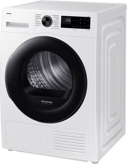 Samsung DV90DG52A0AE, Vrijstaand, Voorlader, Warmtepomp, Wit, Draaiknop, Glazen deur — thumbnail 4