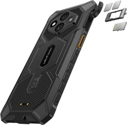 Ulefone RugKing 3 Pro Rugged Smartphone – 6.56'' 120Hz – 16GB RAM (8+8) 128GB – 5700mAh & 10W Dock Charging – 48MP + 2MP Macro + 8MP Selfiecamera – IP68/IP69K & MIL-STD-810H – NFC – Dual SIM + microSD (3-slot) – Android 15 — thumbnail 3