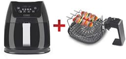 Heteluchtfriteuse met dubbele kamer 3 L – Gezond en snel frituren zonder vet – 1400 W — thumbnail 2