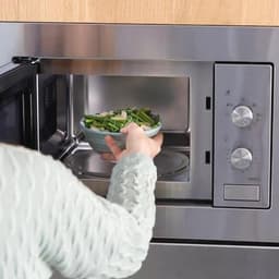 Inbouwmagnetron 20 liter met Grillfunctie en Ondooifunctie, 800W Magnetronvermogen, RVS — thumbnail 4