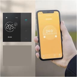 Slimme Thermostaat - Temperatuurregelaar Wifi - Comfort Verhogend - App en Spraakbesturing - 86x86x11mm - Wit — thumbnail 3