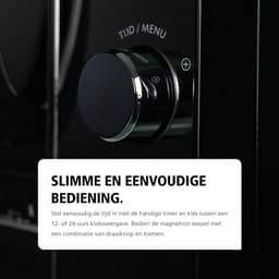JCP® Magnetron - Airfryer - Vrijstaand - Zwart - 10cm x 10cm x 10cm — thumbnail 4