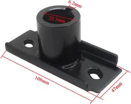 Grasmaaier Mesadapter - Messenhouder Adapter - Gelijkmatig Maaibeeld - Duurzame Staalconstructie - 108x25.3mm - Metaal — thumbnail 2