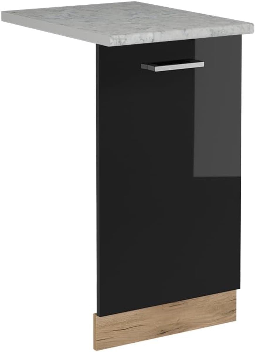 Vaatwasser Paneel - Keukenfront Front - Keuken Integratie - Volledig Geïntegreerd - 45 cm - Zwart Hoogglans — afbeelding 1