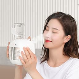 Mini Air Cooler - Persoonlijke Koeler - Snelle Koeling - Draagbaar Ontwerp - 1000 Gram - Wit — thumbnail 5