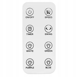 Bauerkraft Bladloze Ventilator met Afstandsbediening – 60W – Fluisterstil – Timer – LED Verlichting – Oscillerend – Witte Ventilator Zonder Bladen — thumbnail 5