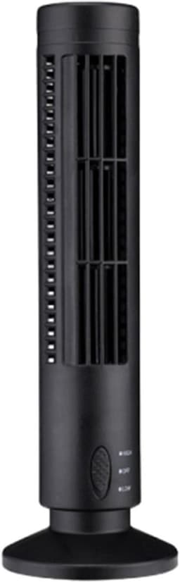 Draagbare Luchtkoeler - USB Ventilator - 1 Stuks - 2 Snelheden - Thuis Kantoor Slaapzaal - Zwart — thumbnail 5