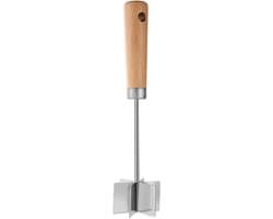 Hamburger Gehakt Hakker - Groentehakker Vleesmolen - Maaltijdvoorbereiding Thuis - Roestvrij Staal Anti-aanbak - 28 cm - Zilver