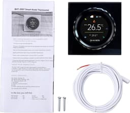 Slimme Thermostaat - Temperatuurregelaar WiFi - Energie Besparen - Programmeerbare Schema's - 16A - Zwart — thumbnail 1