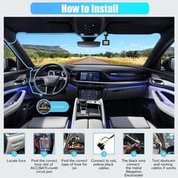 Inbouwset hardwire voor dashcam - Type-C aansluiting - Laagspanningsbeveiliging - 12V/24V naar 5V - Eenvoudige installatie - Parkeerbewaking — thumbnail 3