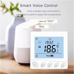 Slimme thermostaat - Temperatuur controller - Verwarming regelen - Wifi app bediening - 16A/3A - Wit — thumbnail 4