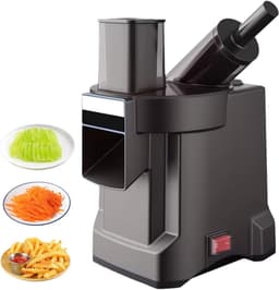 Keukenmachine - Groentesnijder Hakker - Maaltijden Bereiden - Verschillende Messen - 8.1x9.8x13.7in - Zilver — thumbnail 1