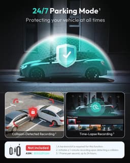 Solidchoice - 4K Dashcam met Nachtzicht en GPS, Inclusief 64GB SD Kaart — thumbnail 4