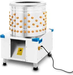 VERTES plukmachine voor pluimvee van roestvrij staal, pluimveeplukmachine met een capaciteit tot 540 kg/u en een vermogen van 1500 watt, 180 plukvingers, plukmachine voor eenden, natte plukmachine, koudwateraansluiting, uitwerpplad — thumbnail 1